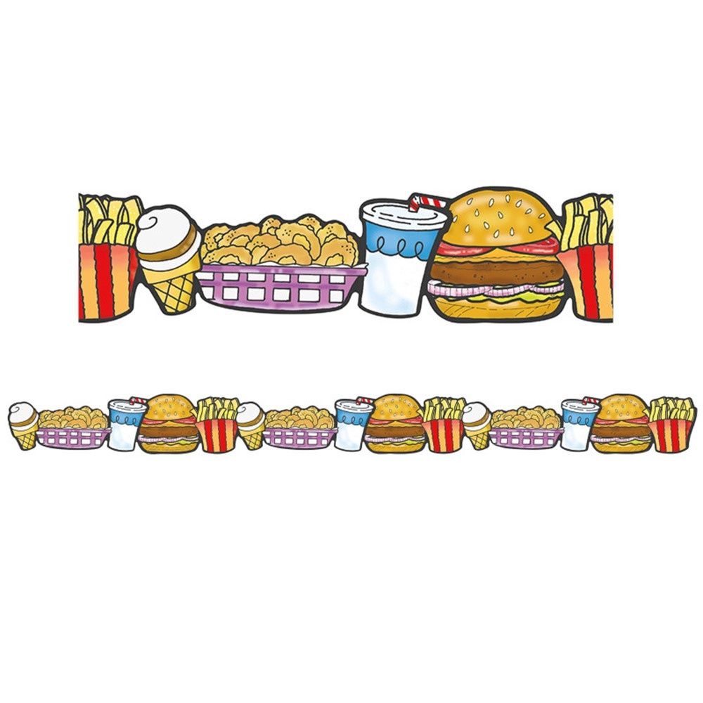 Fast Food Extra Wide Deco Border Trim