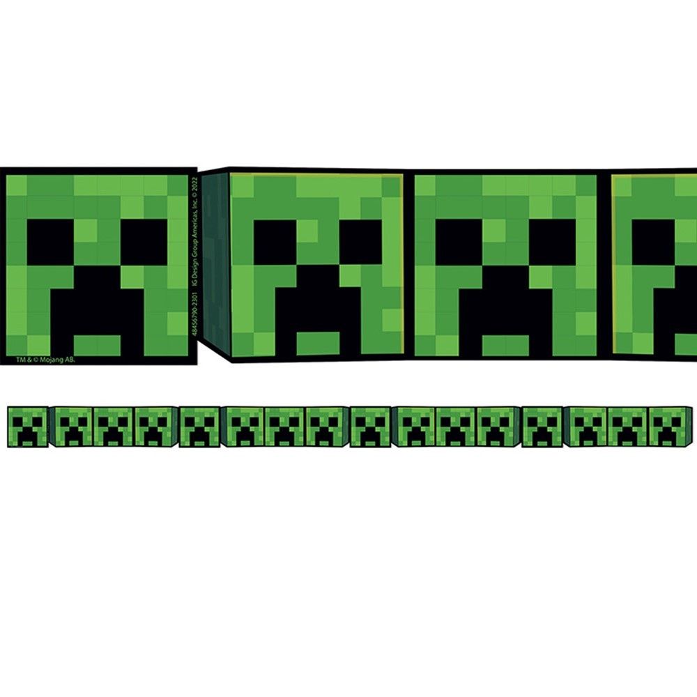 Minecraft Creeper Lineup Deco Border Trim