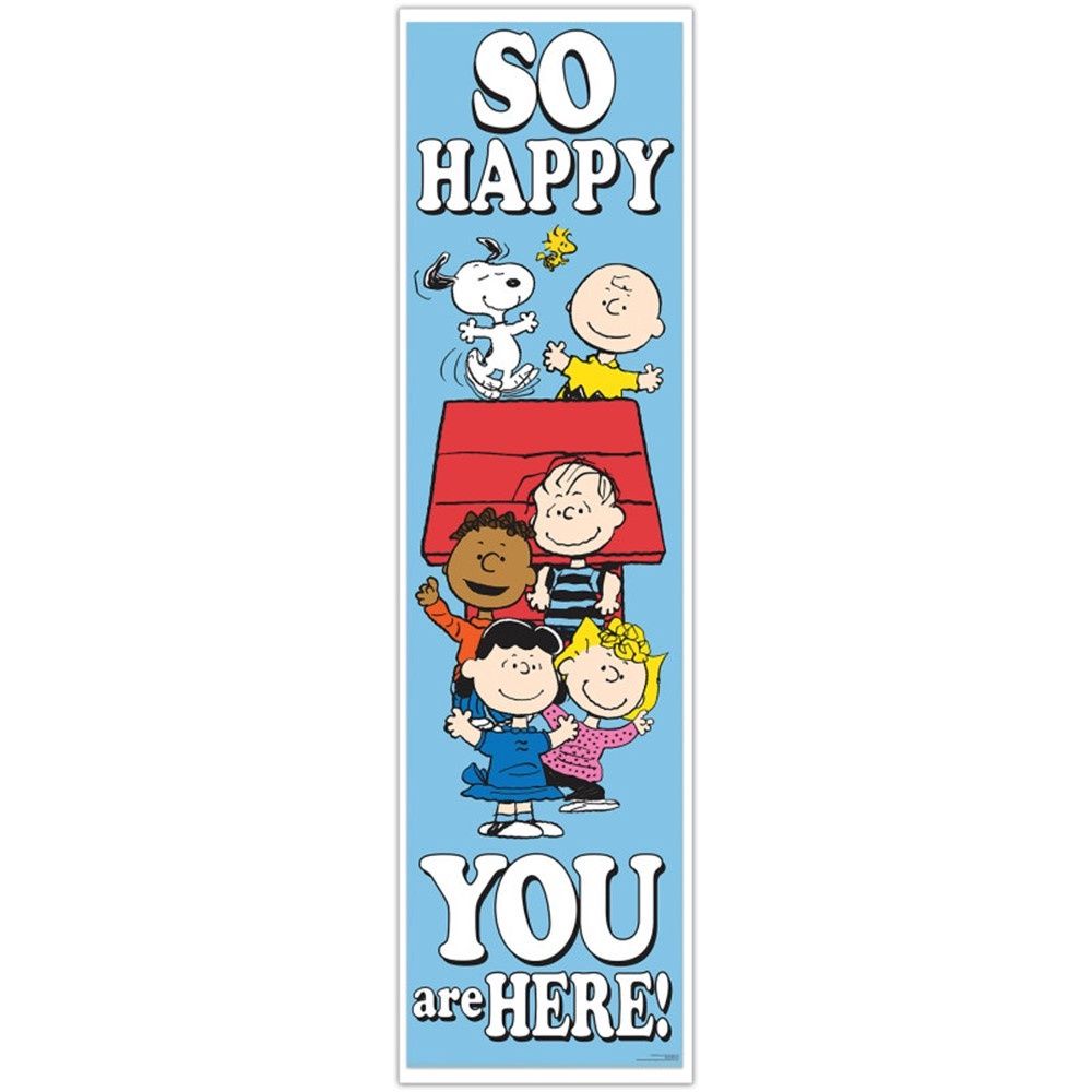 Peanuts So Happy You Are Here Banner