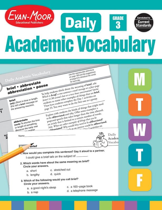 Daily Academic Vocabulary Grade 3