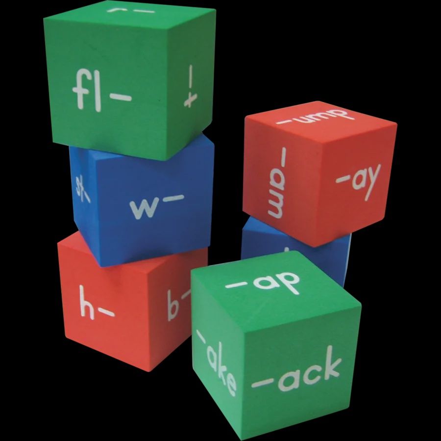 Foam Word Families Cubes