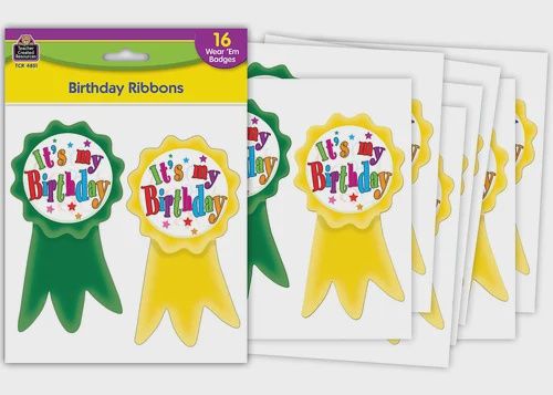 frBday Ribbon Badges
