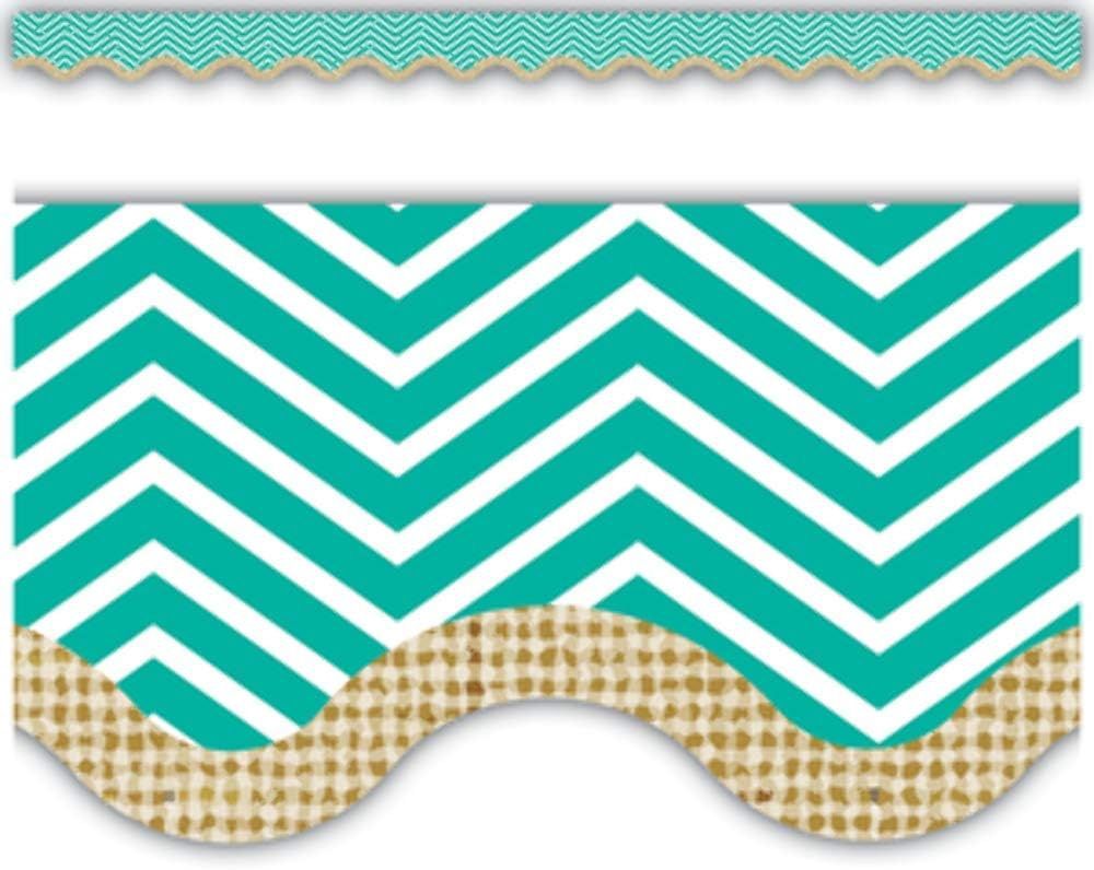 Chevron Burlap Border Trim