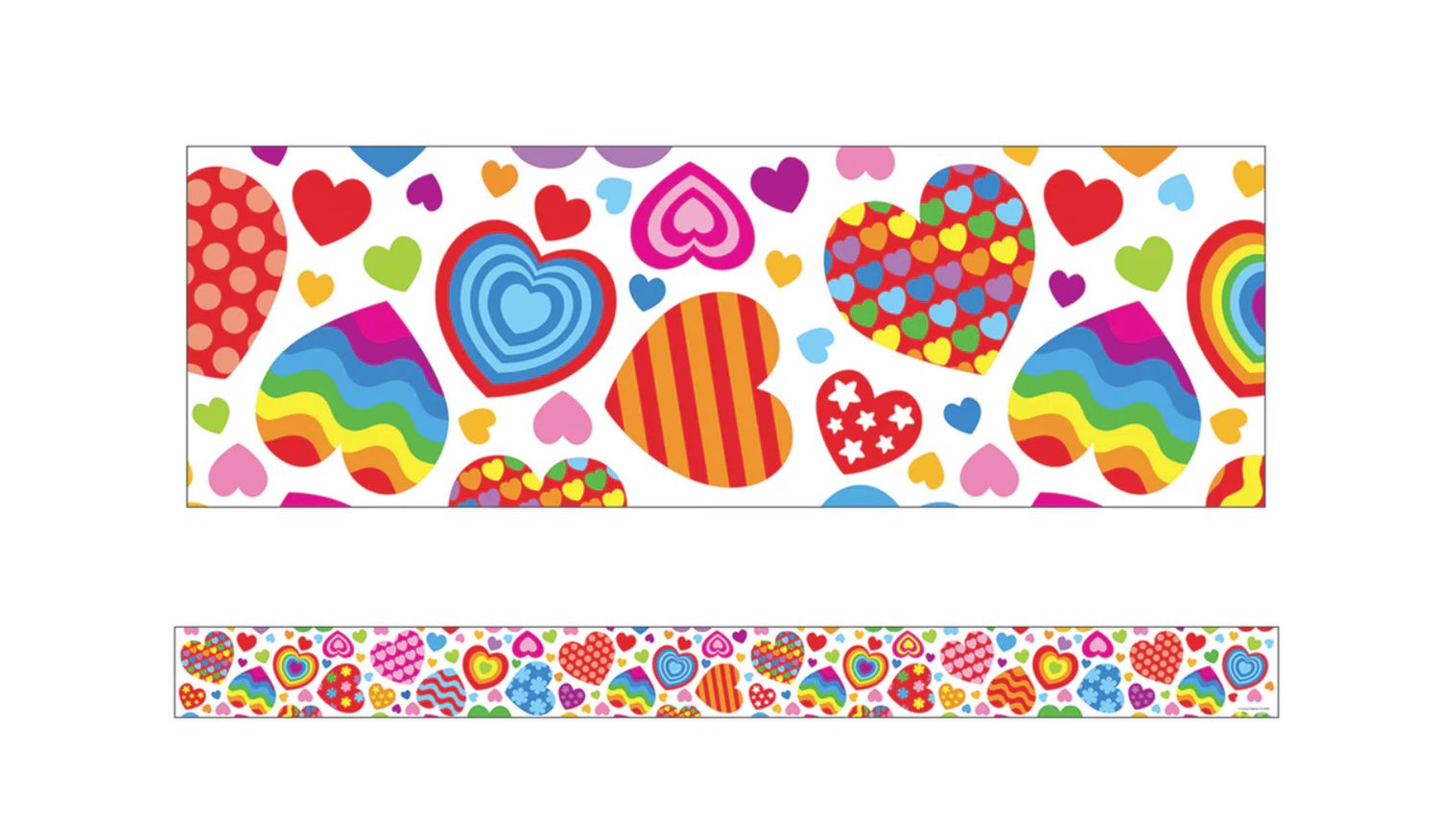 Groovy Hearts Straight Border Trim