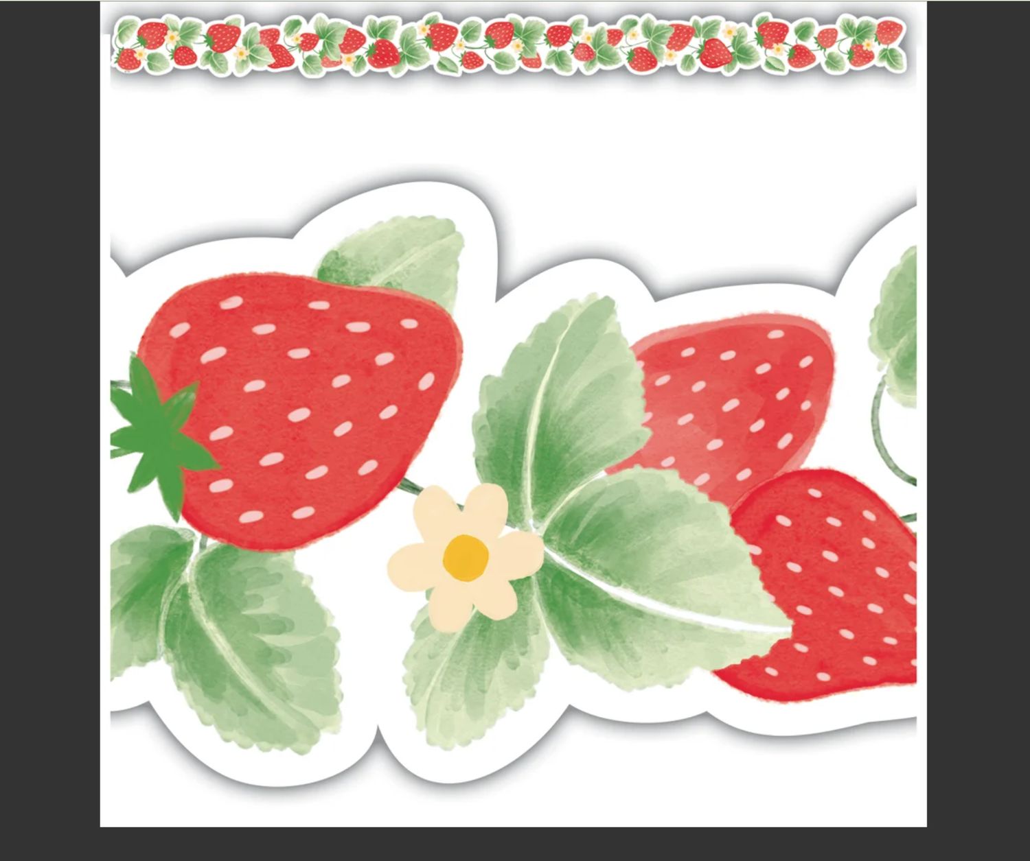 Strawberry Patch Die-Cut Border Trim