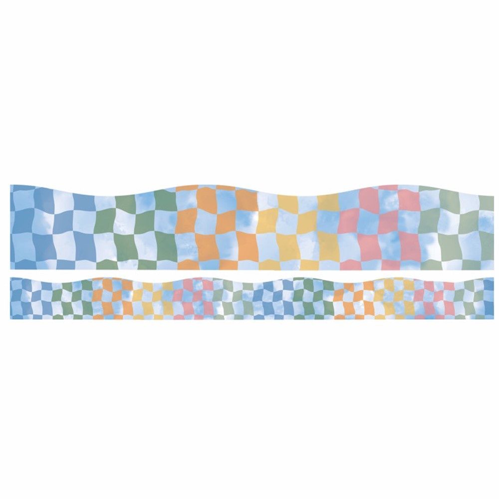 S&#39;Cool Era Rainbow Checkered Sky Border