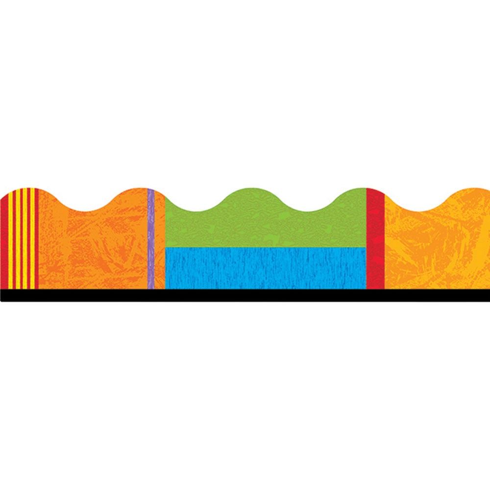 Color Collage Border Trim