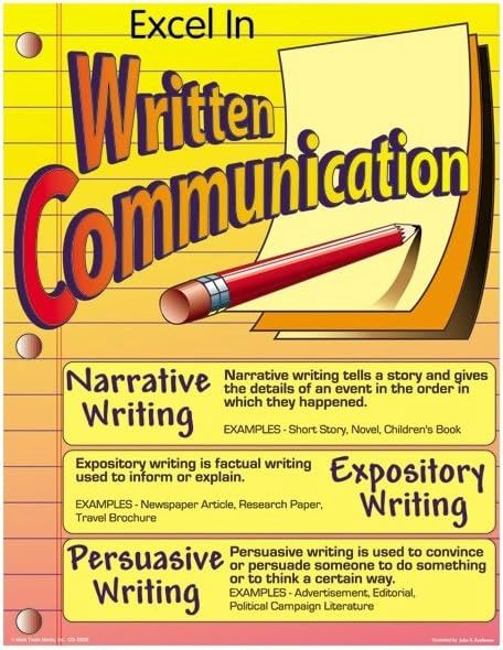 Excel in Written Communication Chart