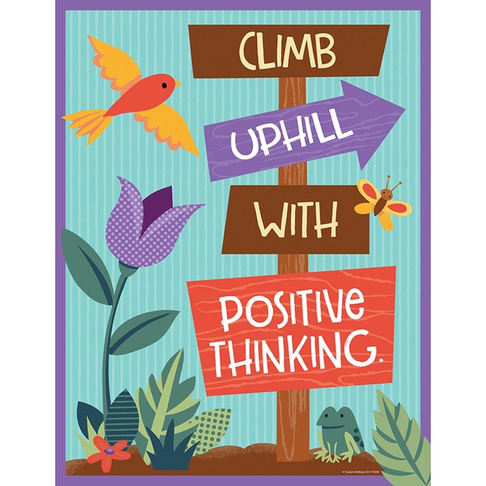 Nature Explorers Climb Uphill with Positive Thinking Chart
