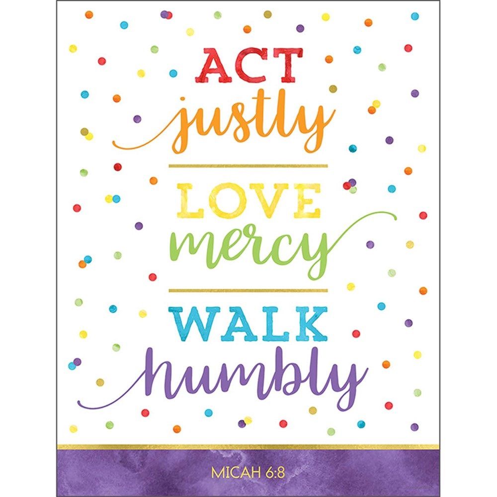 Act Justly Love Mercy Walk Humbly Poster