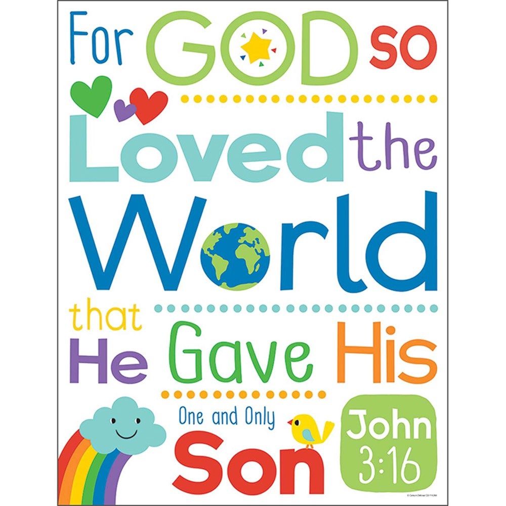 John 3:16 Chart Poster