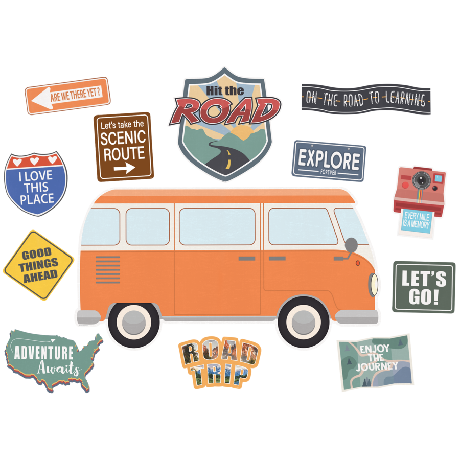 Moving Mountains Road Trip Hit the Road Bulletin Board Set