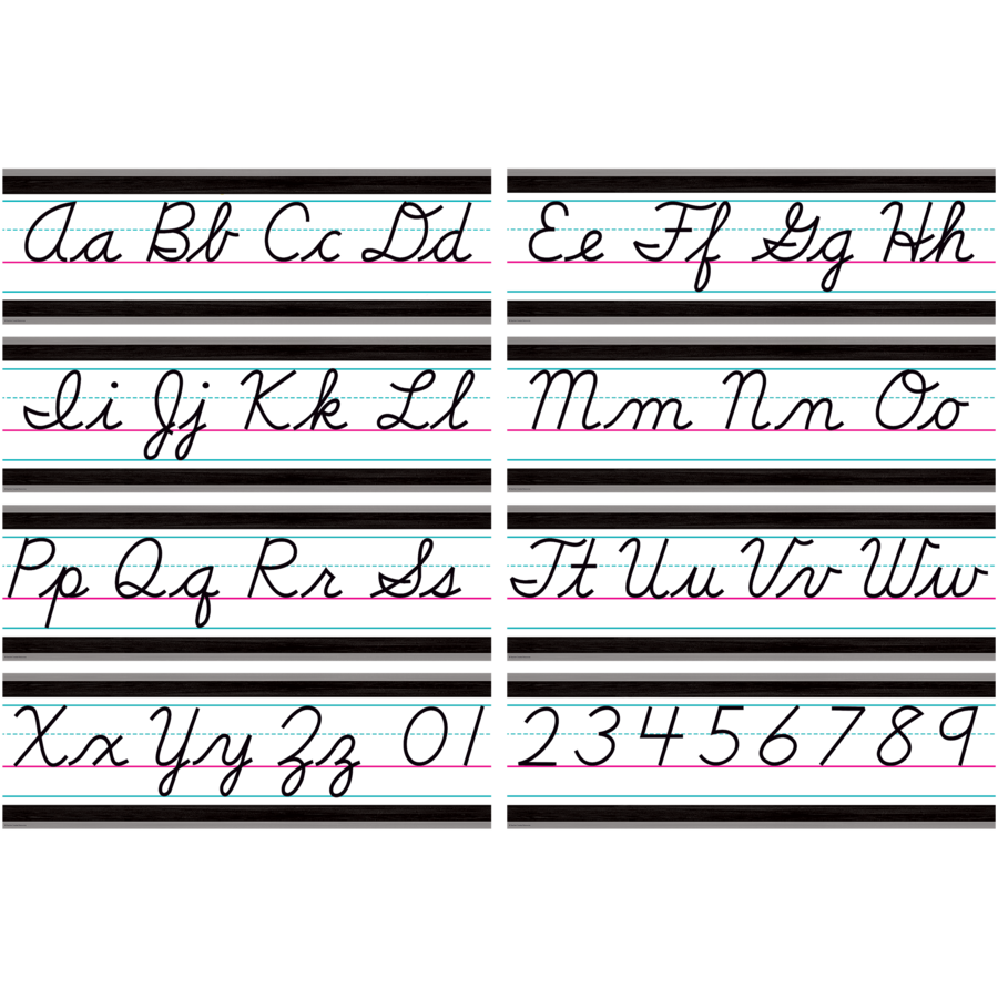 Modern Farmhouse Cursive Writing Bulletin Board Set