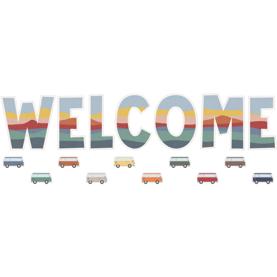 Moving Mountains Road Trip Welcome Bulletin Board Set