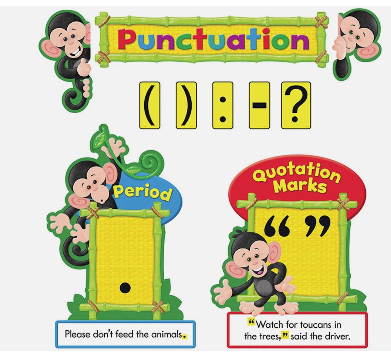 Monkey Mischief Punctuation BB Set