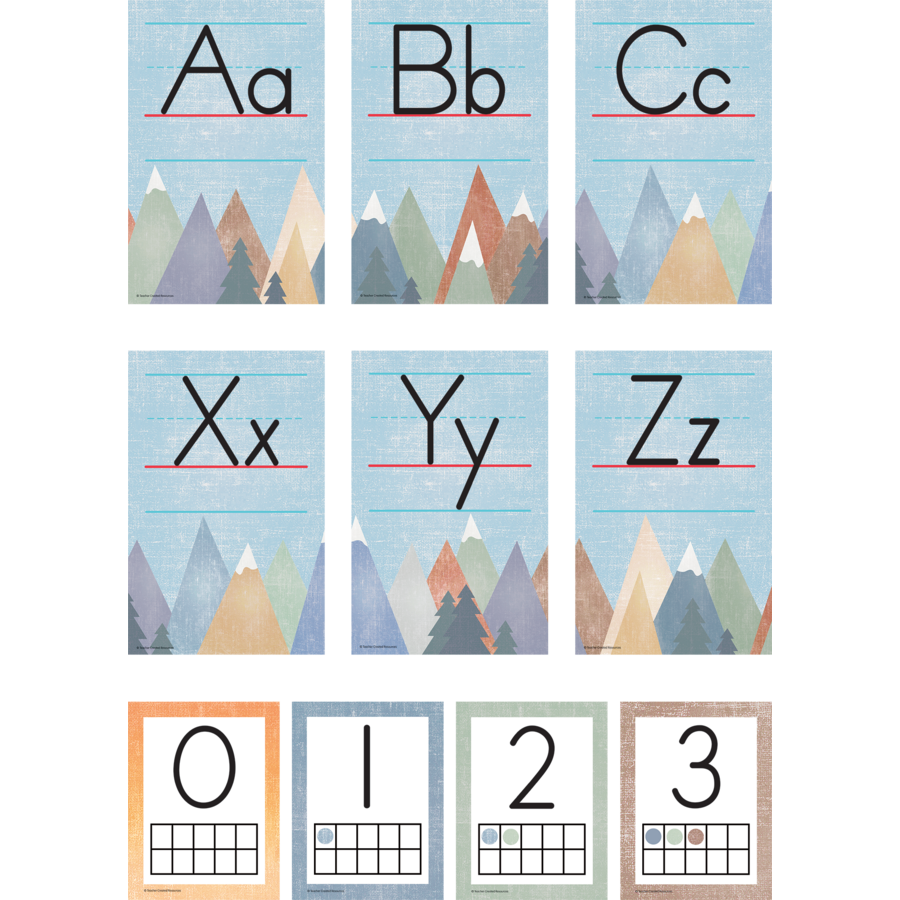 Moving Mountains Alphabet Bulletin Board Set