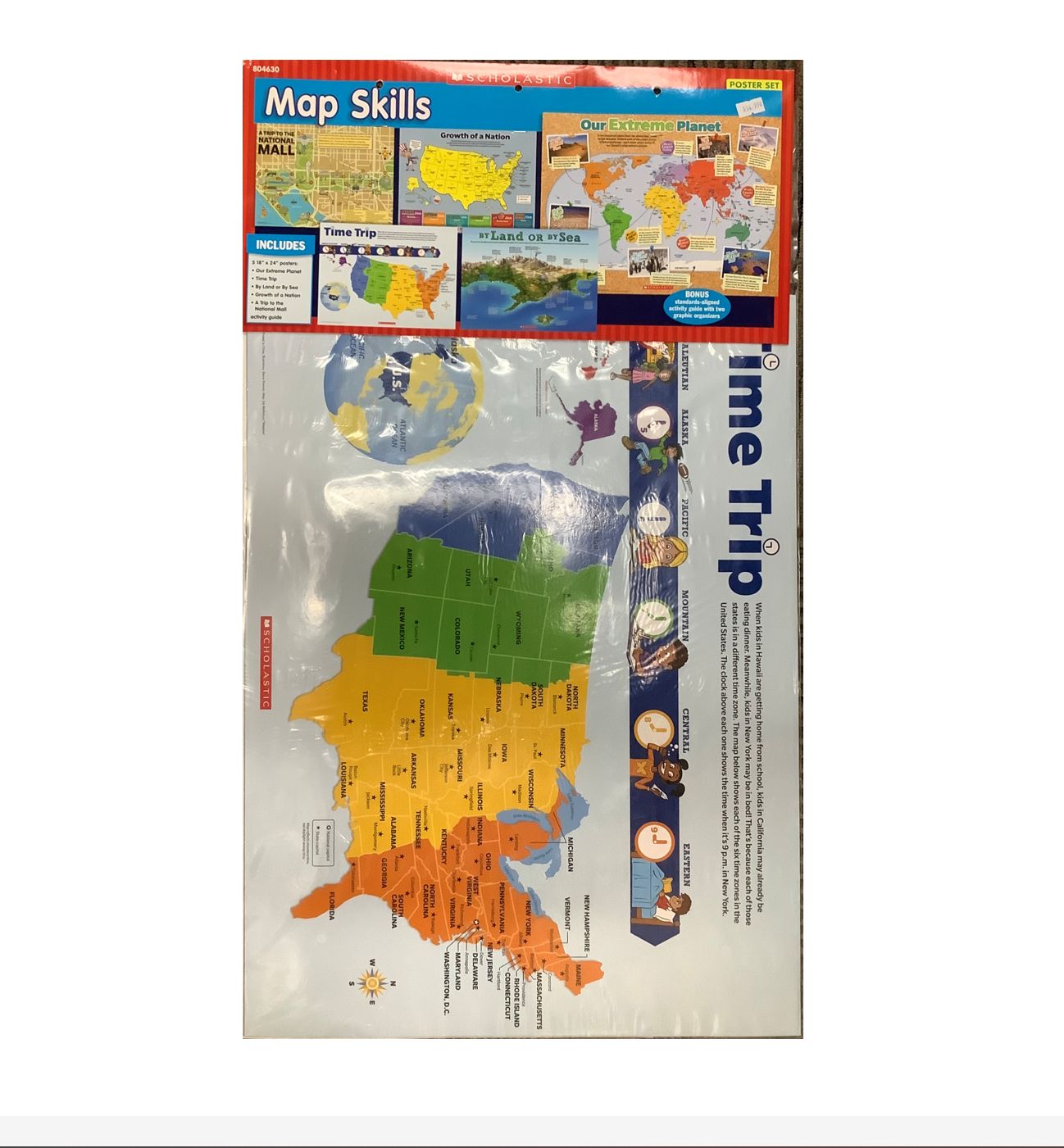Map Skills Bulletin Board Set