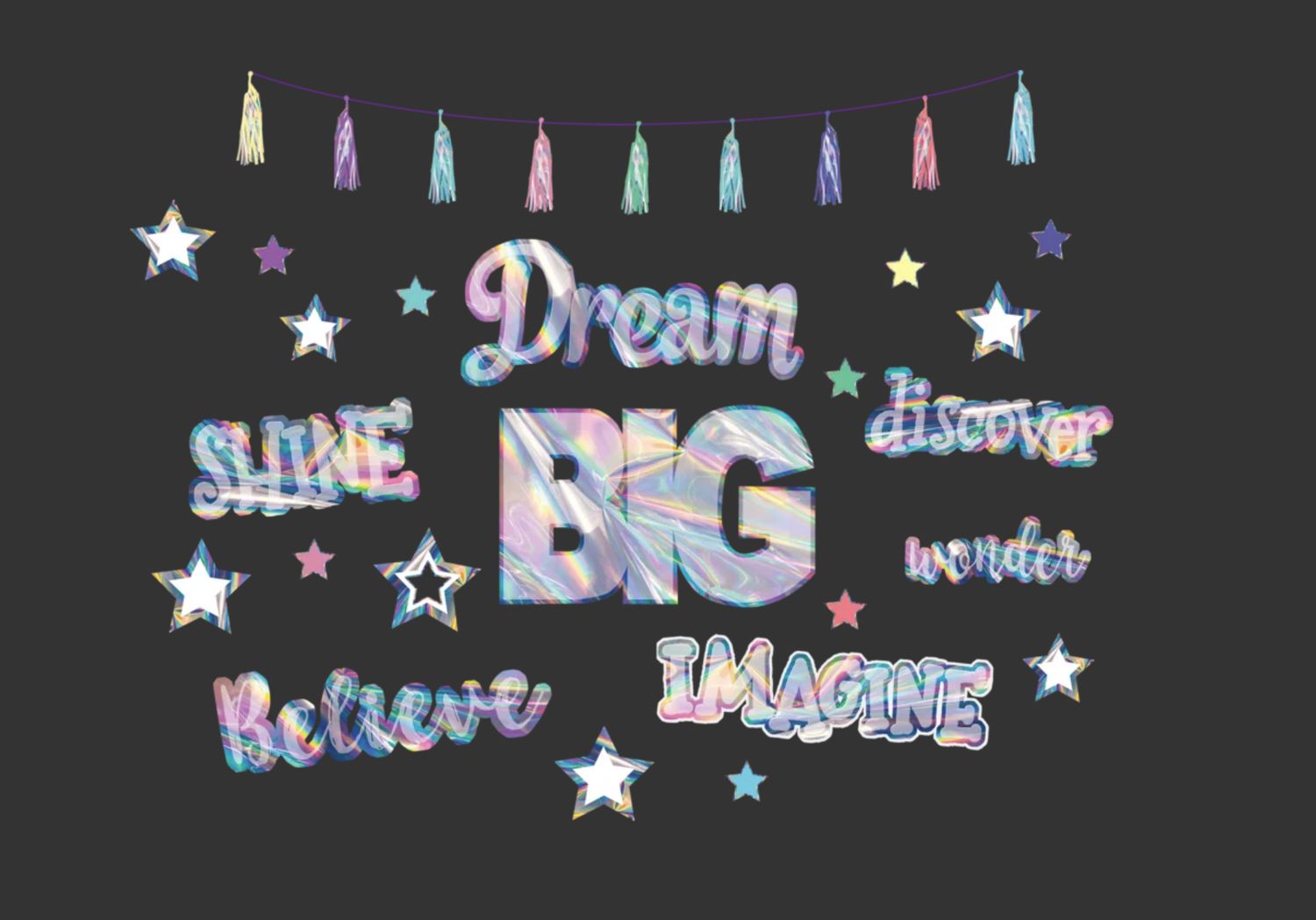 Iridescent Dream Big Bulletin Board Set