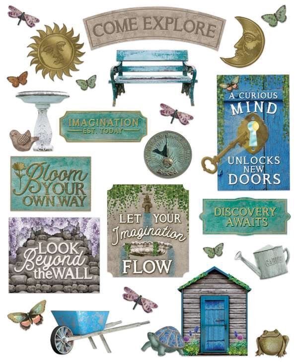 Curiosity Garden Gallery Wall Bulletin Board Set