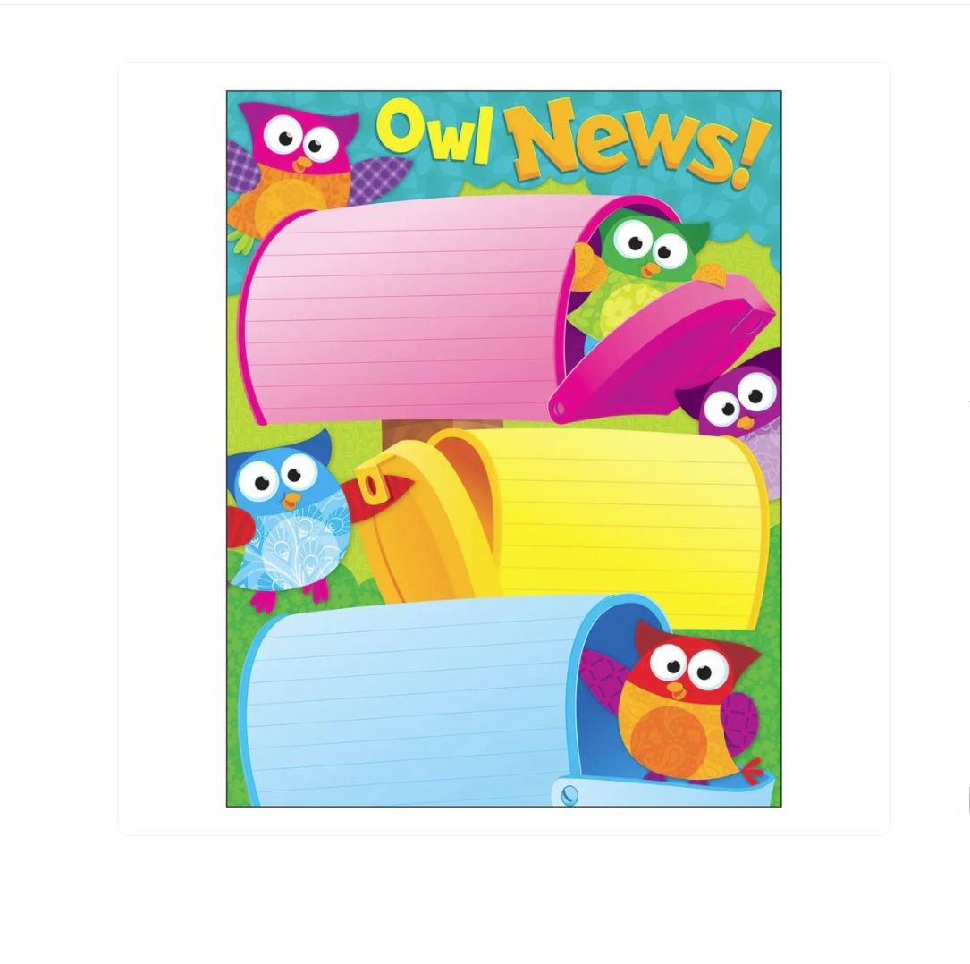 Owl News Owl-Stars!® Learning Chart