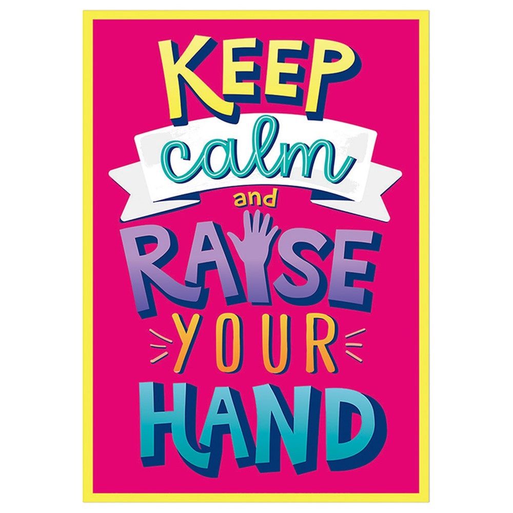 Raise Your Hand Poster, 13&quot; x 19&quot;