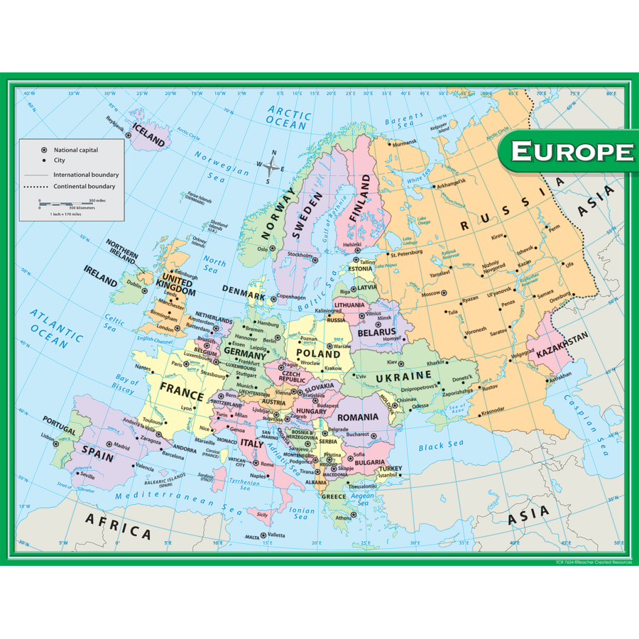 Europe Map Chart