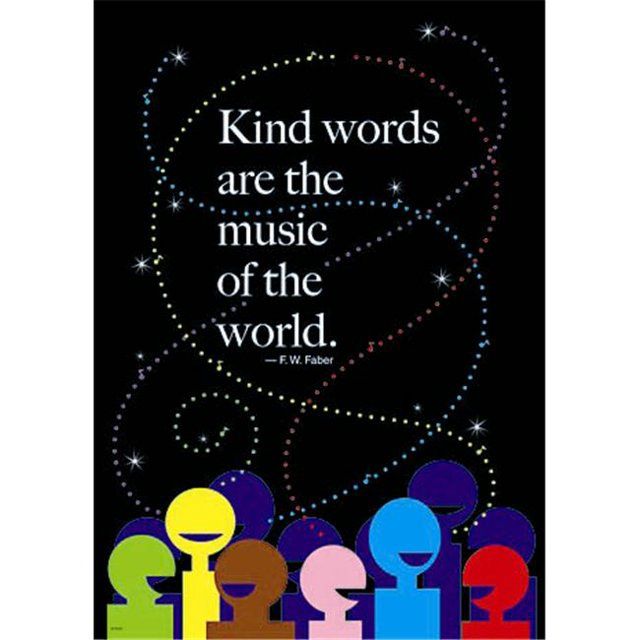 KIND WORDS ARE THE MUSIC Poster