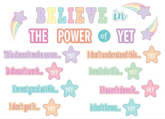 Pastel Pop Believe in the Power of Yet Mini Bulletin Board Set