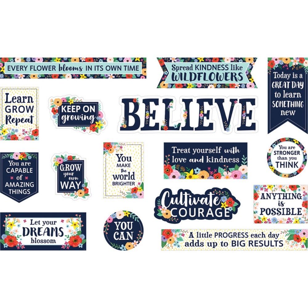 Wildflowers Mini Bulletin Board Set