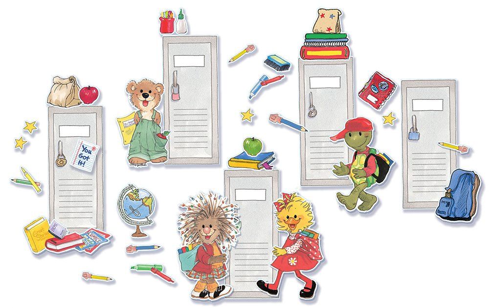 Suzy&#39;s Zoo School Day Helper Mini Bulletin Board Set