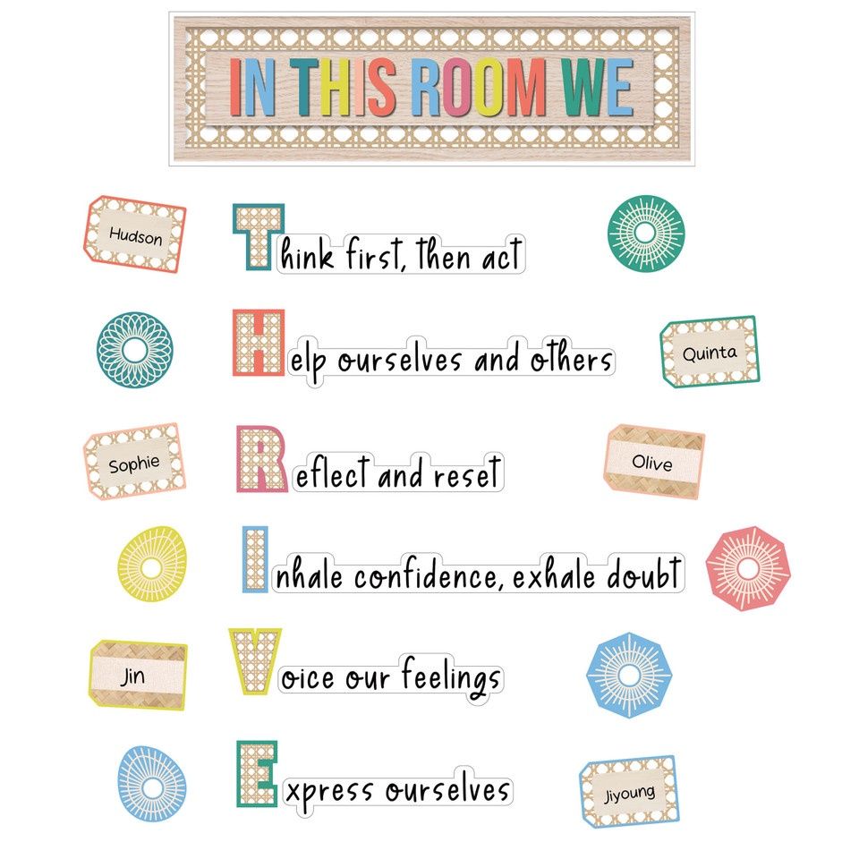 True to You In This Room We Thrive Bulletin Board Set