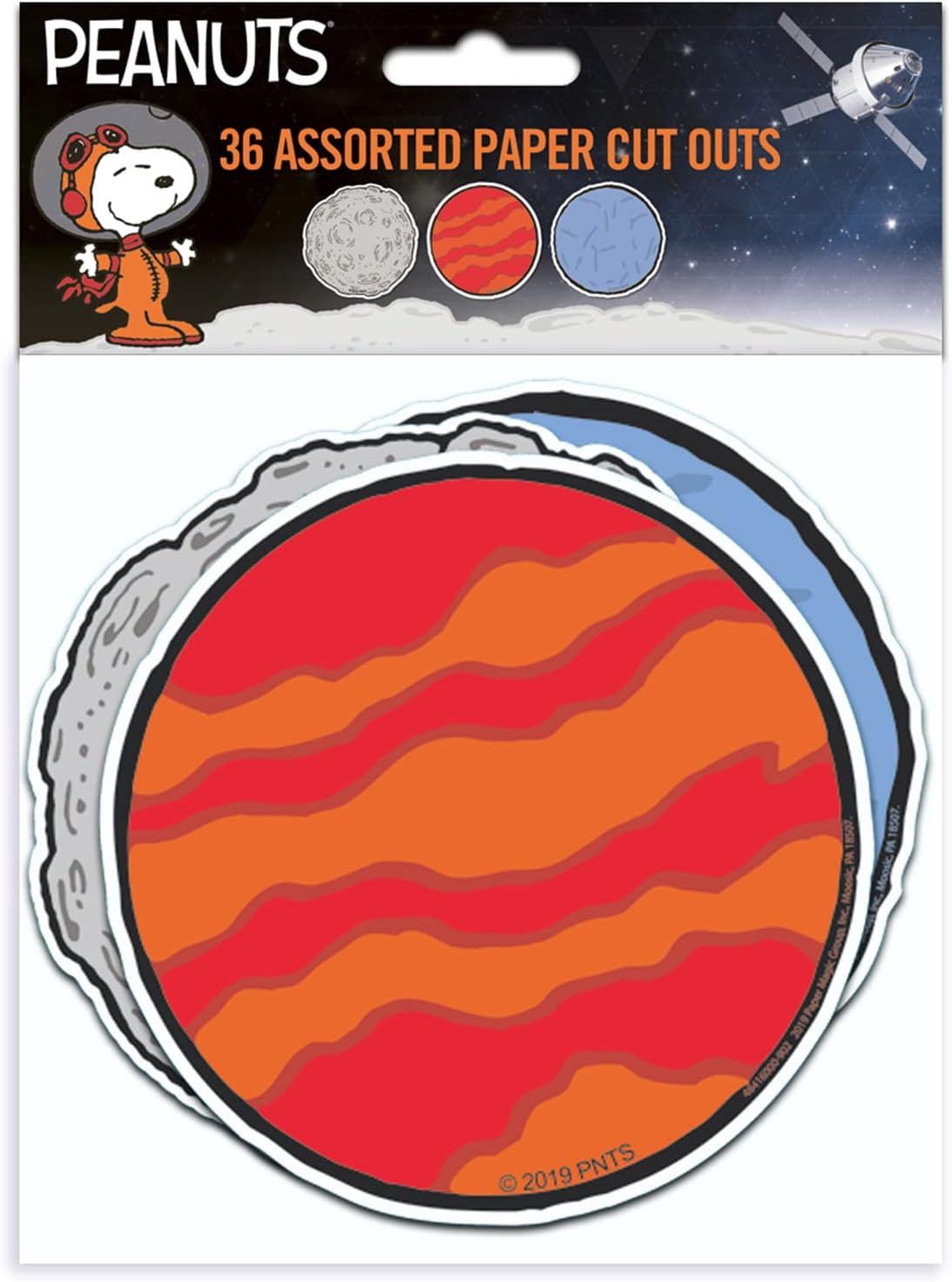 Peanuts® NASA Planets Paper Cut Outs, 36 Per Pack
