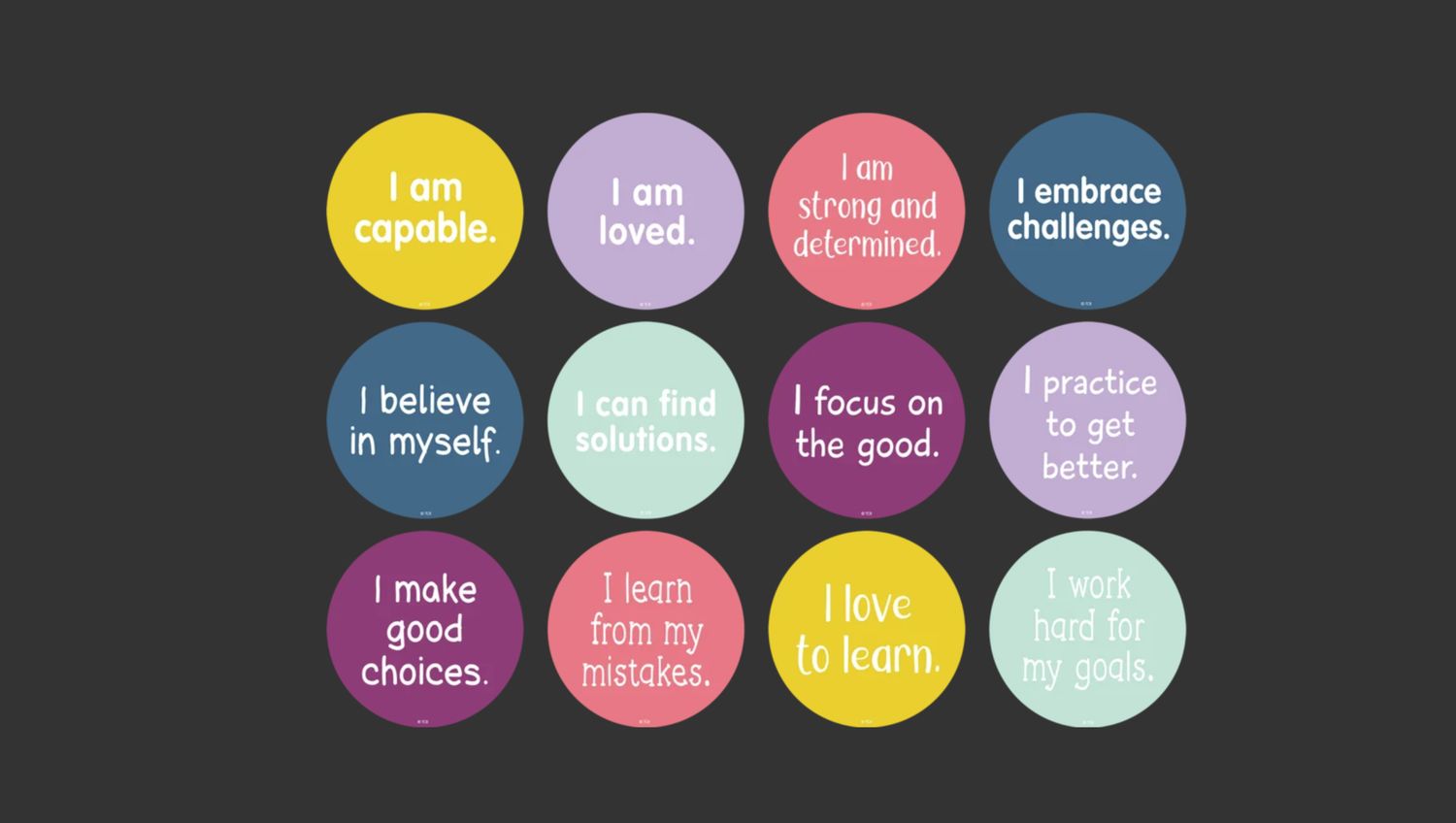 Spot On Carpet Markers Positive Mindset - 4&quot;