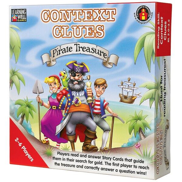 Context Clues Pirate Treasure Game, Red Level (2.0-3.5)
