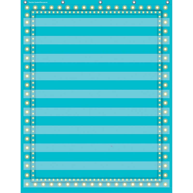 Light Blue Marquee 10 Pocket Chart