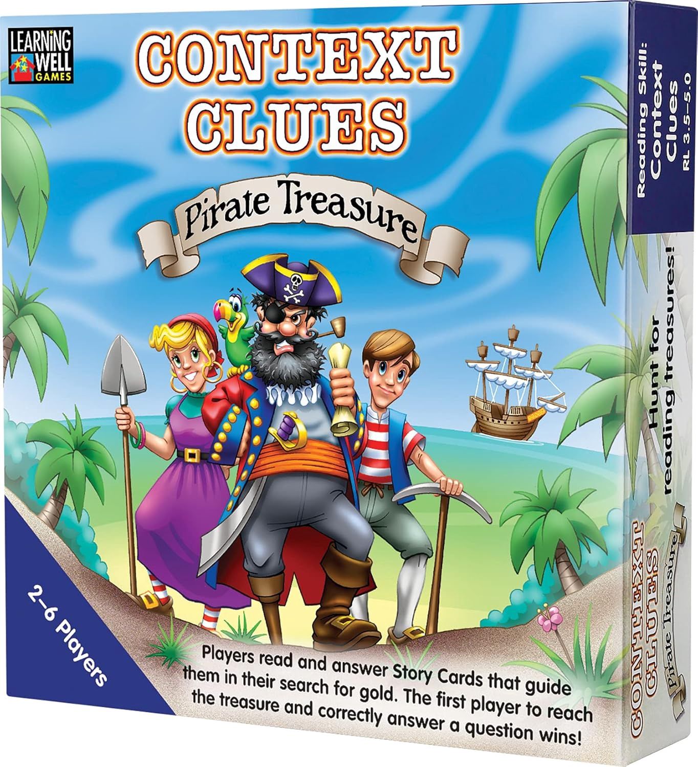 Context Clues Pirate Treasure Game, Blue Level (3.5-5.0)