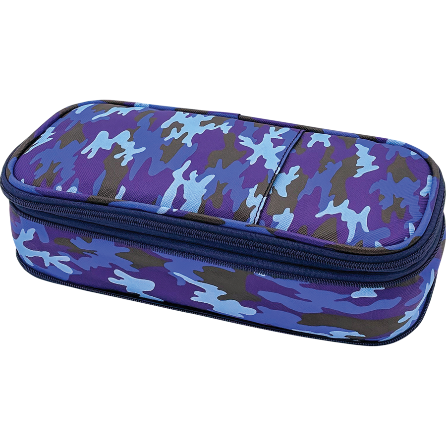Blue Camo Pencil Case