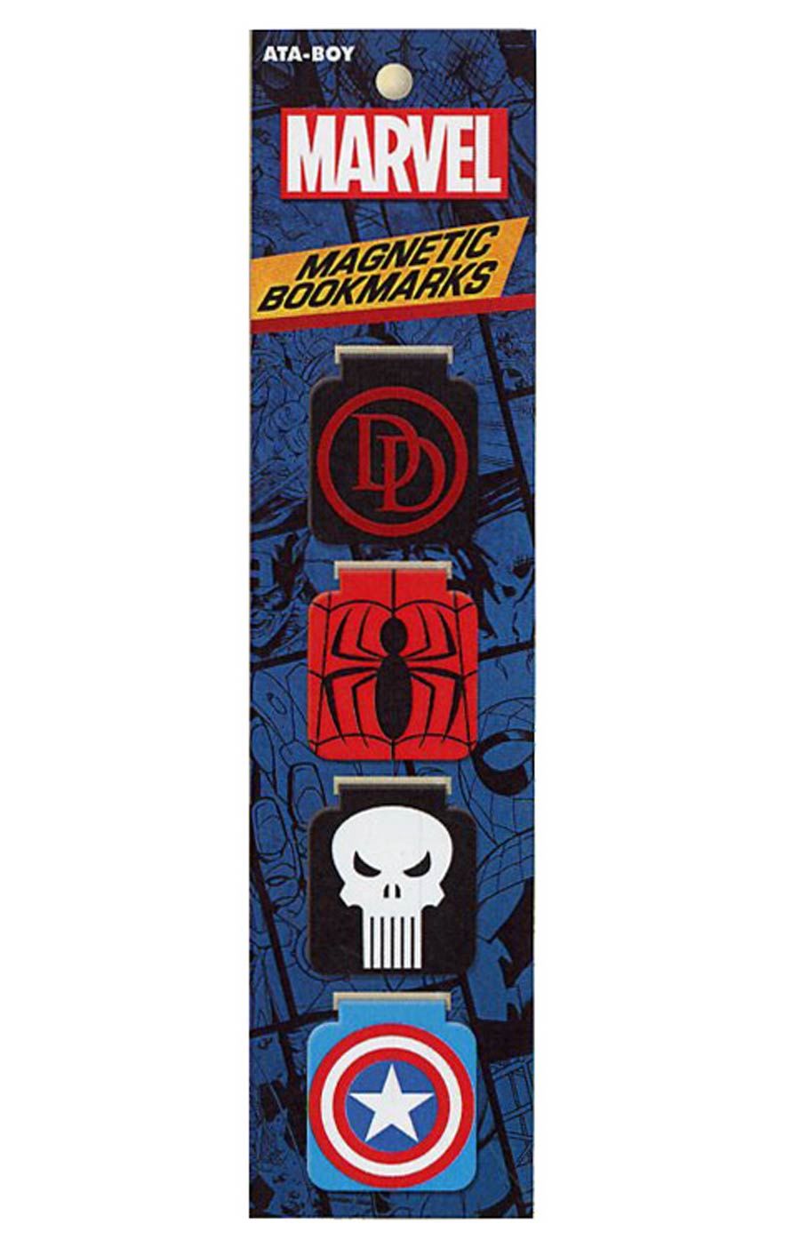 Marvel Comics Logos Magnetic Bookmark Set