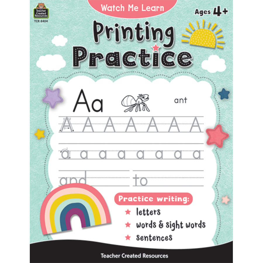 Watch Me Learn: Printing Practice