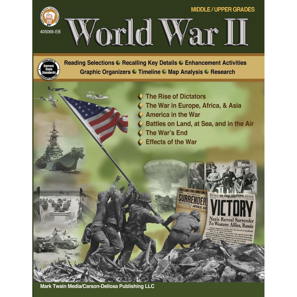 World War II Workbook Grade 6-12 Paperback