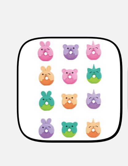 Donut Animal Pencil Eraser Topper