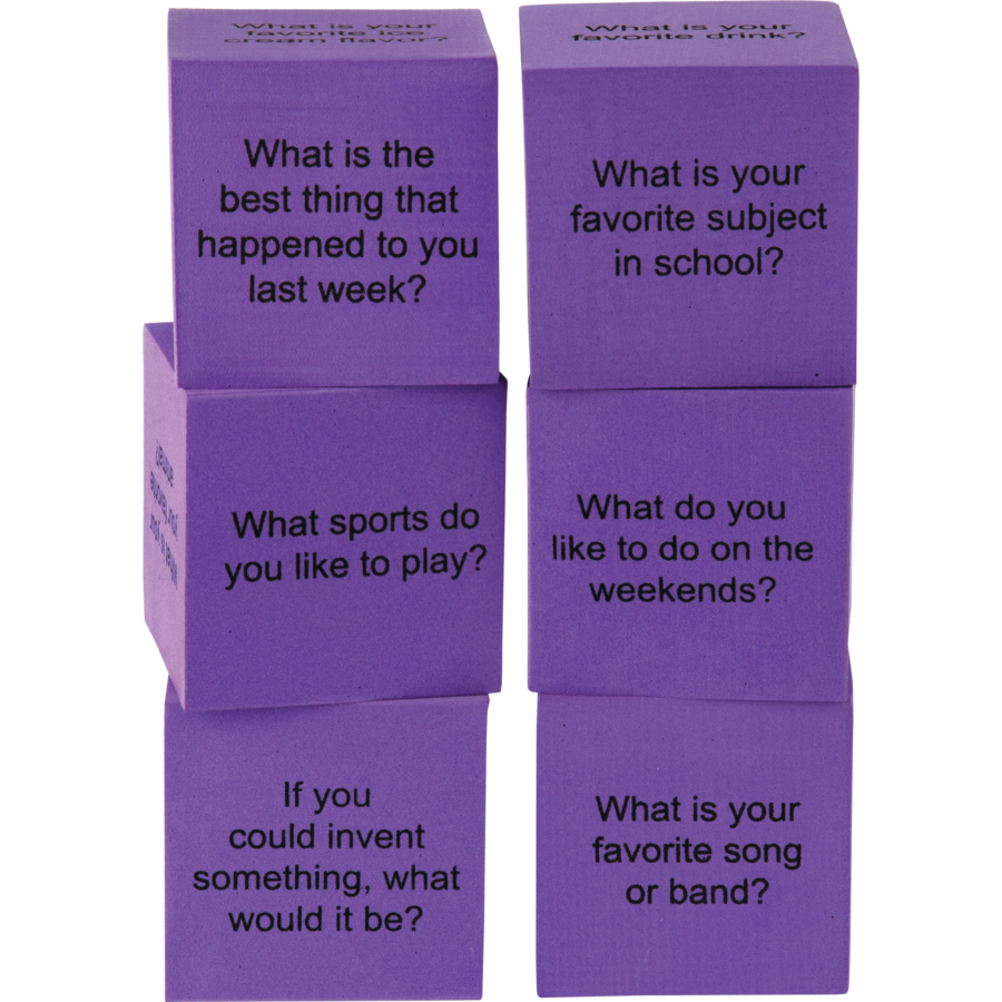 Foam Conversation Cubes