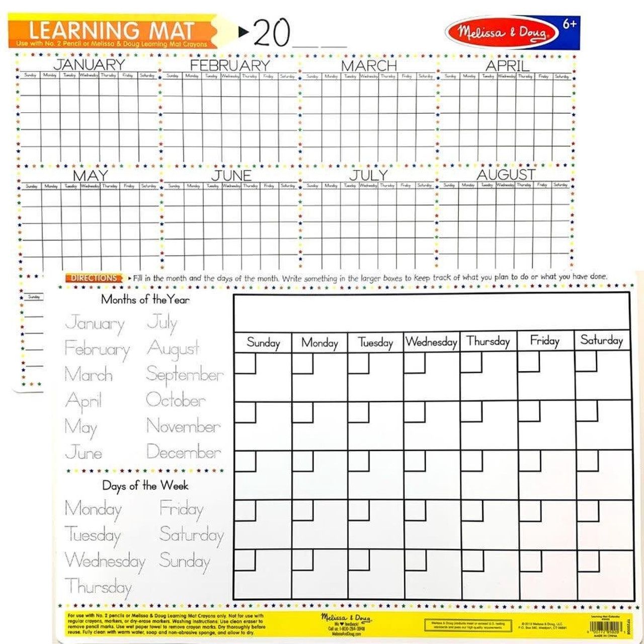 Calendar Learning Mat
