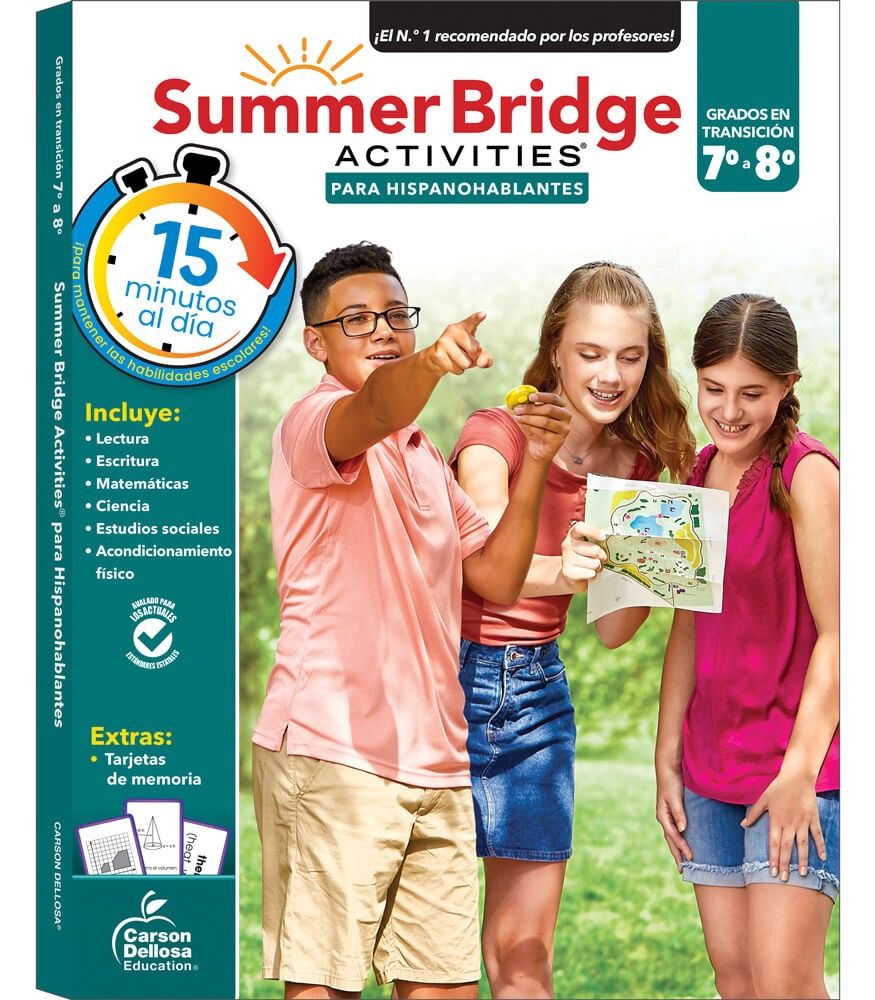 Summer Bridge Activities Spanish 7-8 Workbook Grade 7-8 Paperback