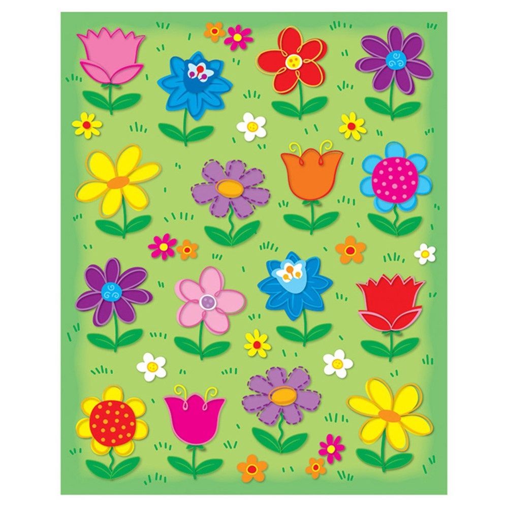 Flowers Shape Stickers, 96 Stickers
