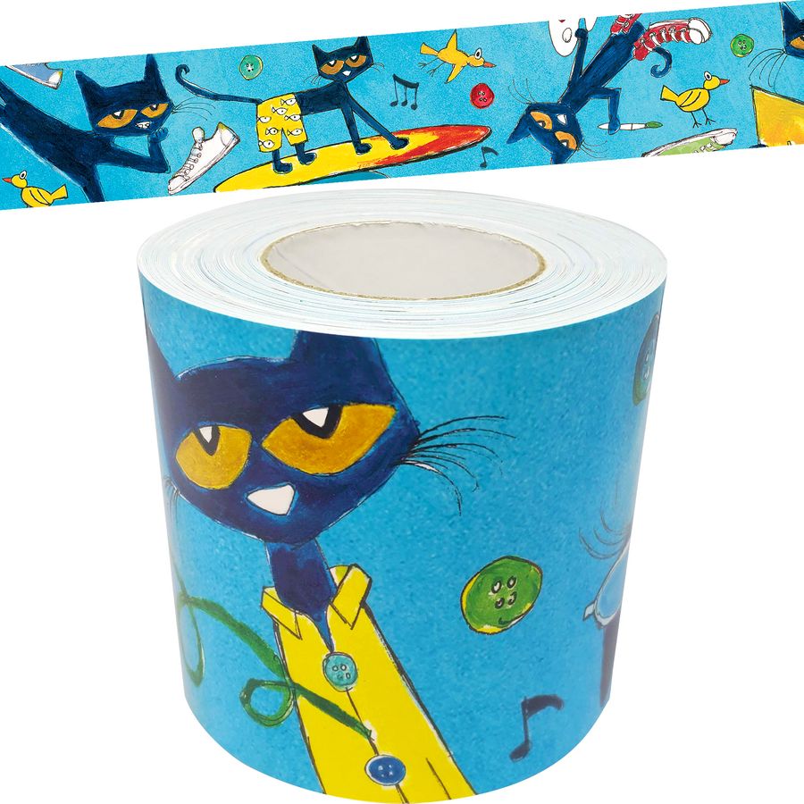 Pete The Cat Straight Rolled Border Trim