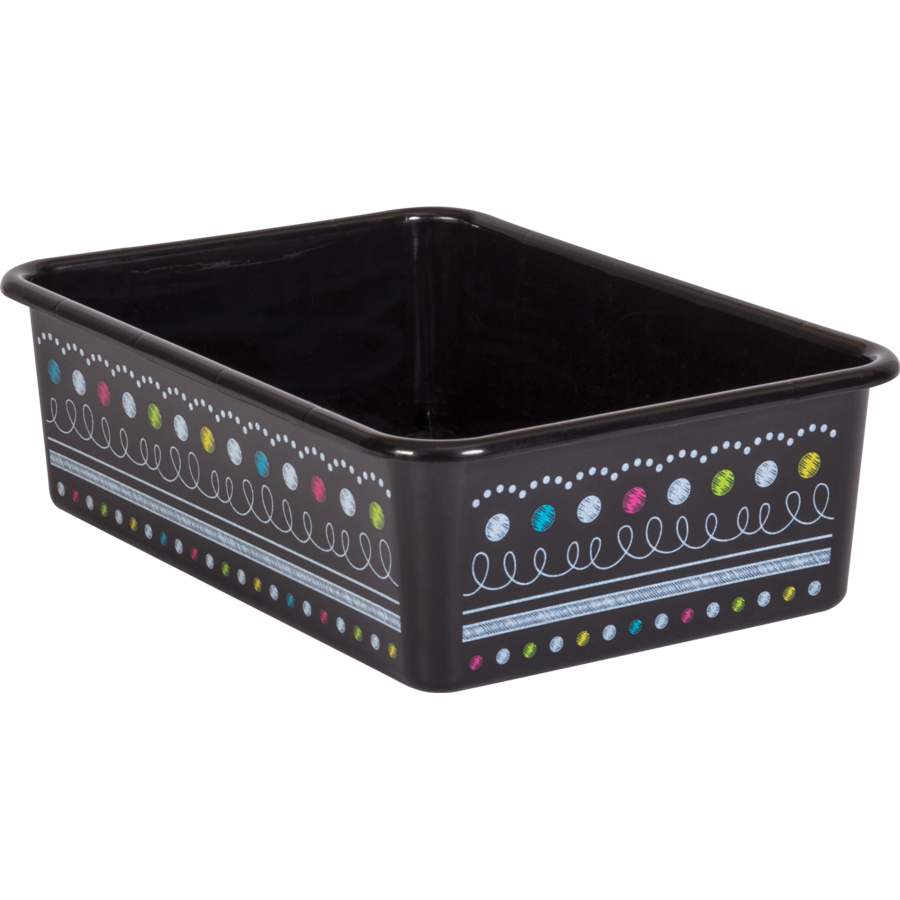 Chalkboard Brights Large Plastic Storage Bin