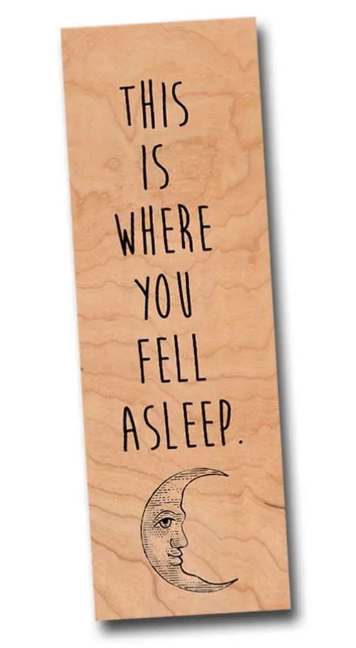 This is Where You Fall Asleep Bookmark