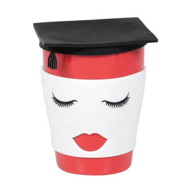 Graduation Female Mug with Silicone Lid