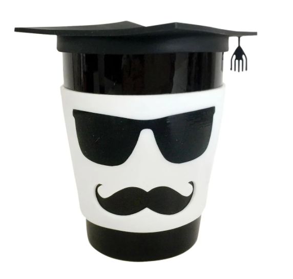 Graduation Male Mug with Coaster Set